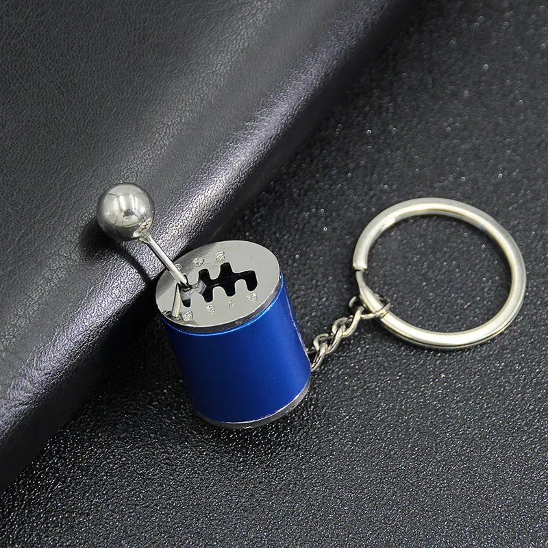 6-Speed Gear Shift Head Keychain – Metal Car Key Ring Car Gear Keychain Babs