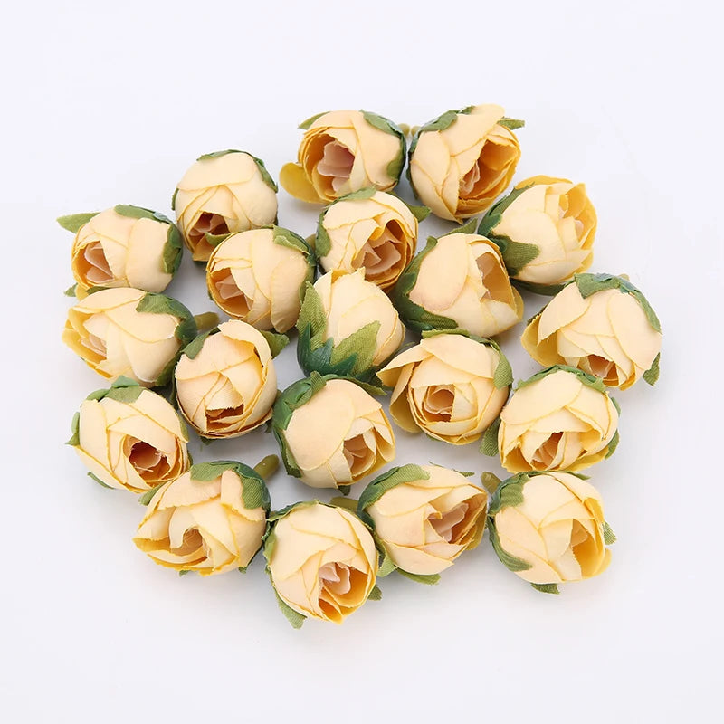 Silk Rose Artificial Flower Heads – Wedding & Home Décor (10/50 Pcs) Artificial Flower Heads Babs 10 20pcs