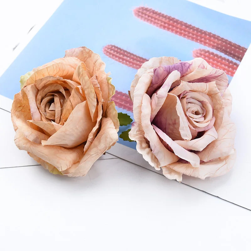 Silk Rose Heads 5/10pcs – Wedding & Home Décor Flowers Artificial Silk Flowers Babs