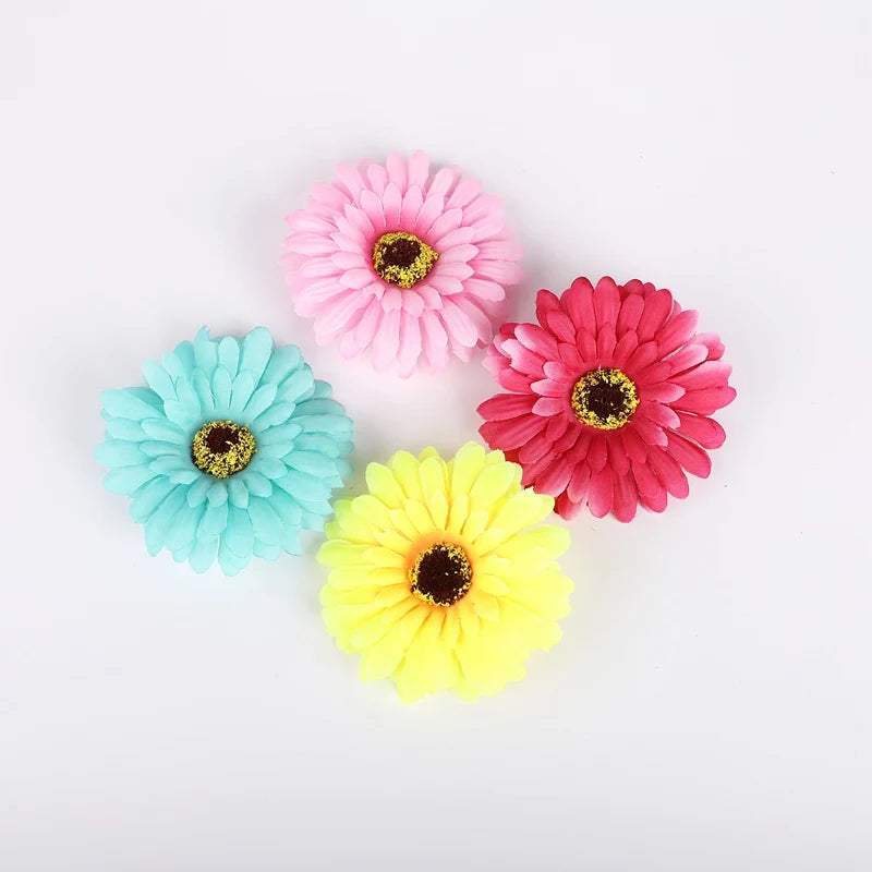 10-Pack Silk Gerbera Artificial Flowers – Wedding & Home Decor Artificial Flowers Babs
