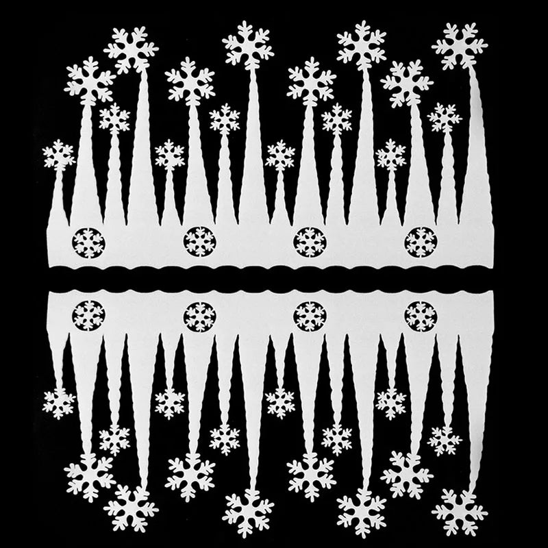 2pcs Christmas Snowflake Artificial Snow Ornament Pendants Christmas Ornaments Babs