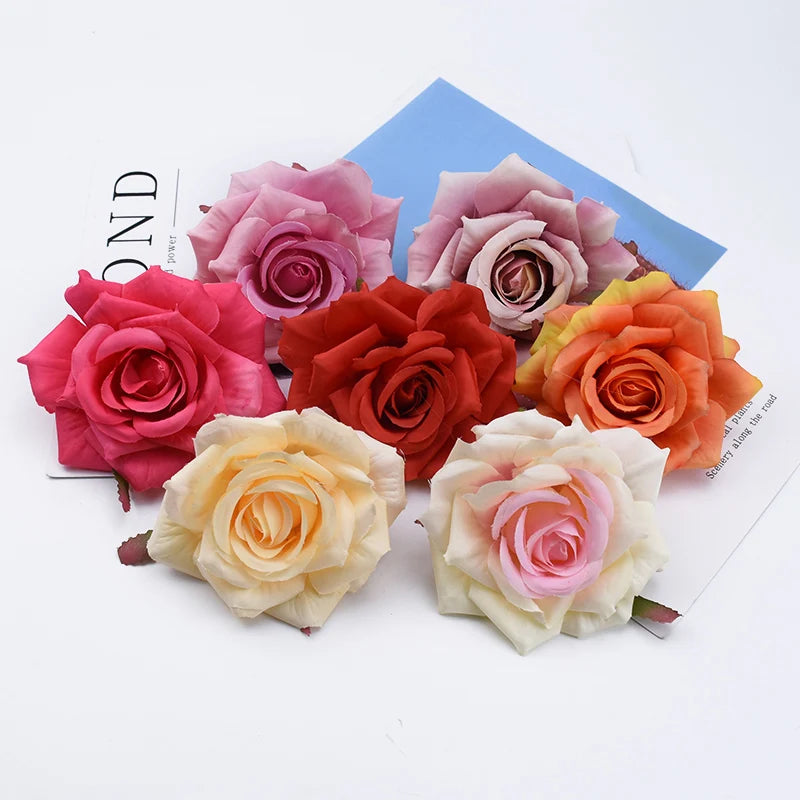 50Pcs Silk Rose Artificial Flowers – Wedding & Home Décor Artificial Silk Flowers Babs
