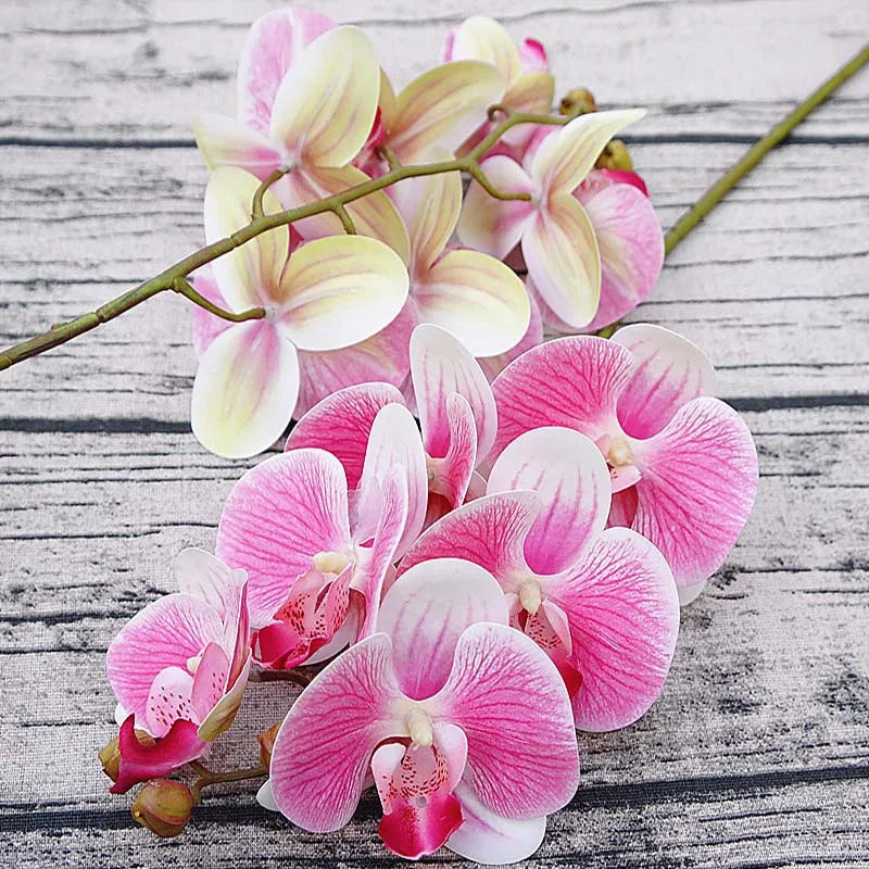 Artificial Butterfly Orchid Bundle 6 Heads – Home & Wedding Decor Artificial Flower Bundle Babs