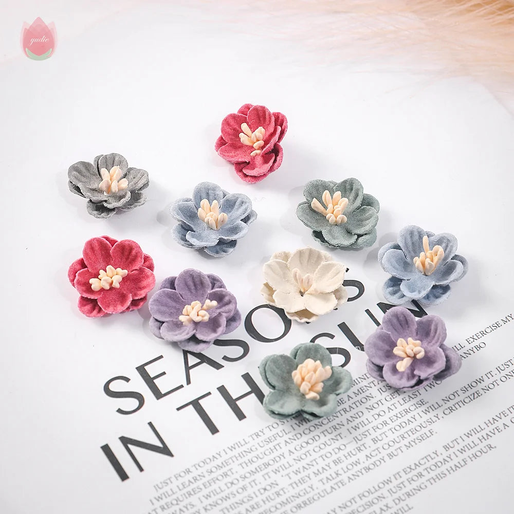 2cm Silk Daisy Flower Heads for DIY Wreaths & Home Decor Artificial Flower Heads Babs