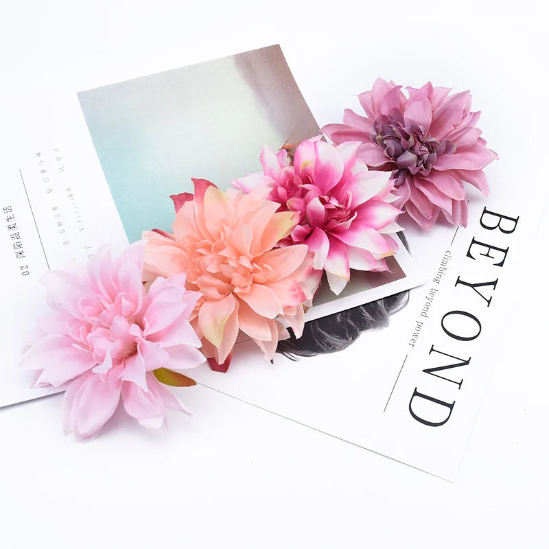 50/100pcs Silk Gerbera Artificial Flowers – Wedding & Home Decor Artificial Flower Heads Babs
