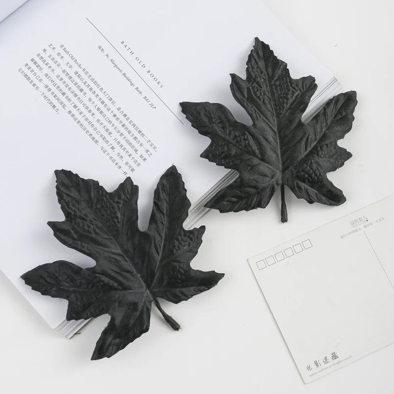 Artificial Silk Maple Leaves 10/20pcs – Autumn Wedding Décor Artificial Silk Leaves Babs