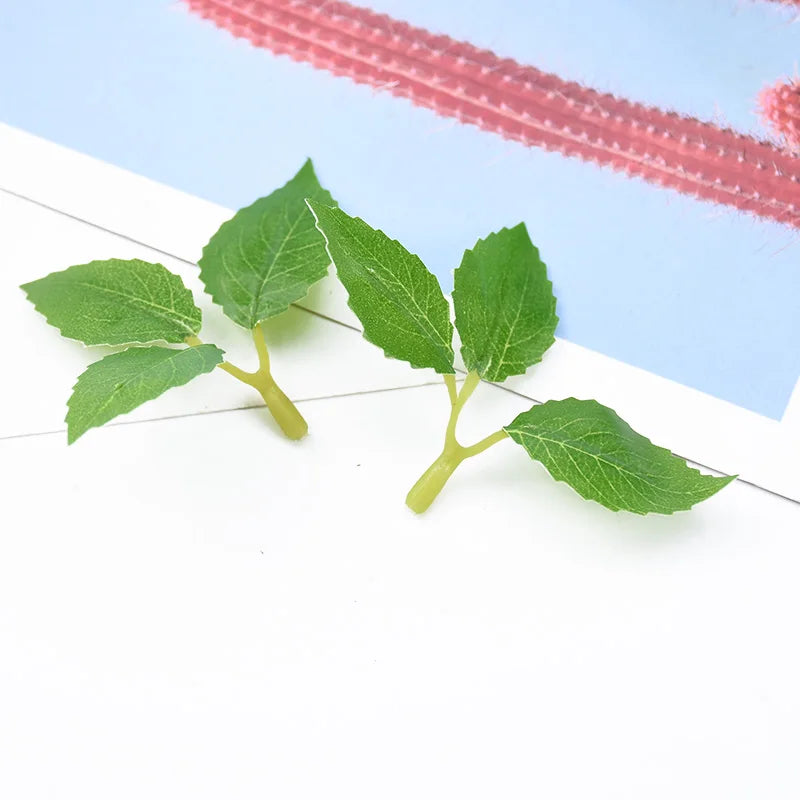 50/100pcs Artificial Silk Rose Leaves – Wedding & Home Decor Artificial Decorative Leaves Babs