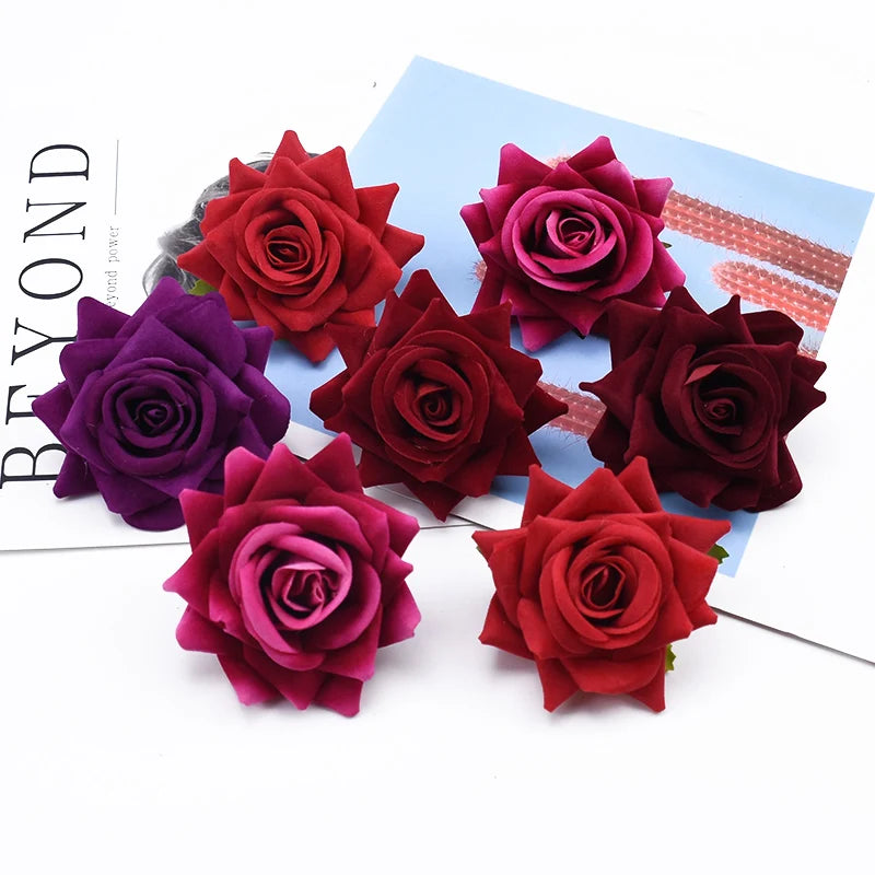 Silk Rose Heads 30/100pcs – Artificial Flowers for Wedding Decor Artificial Silk Flowers Babs