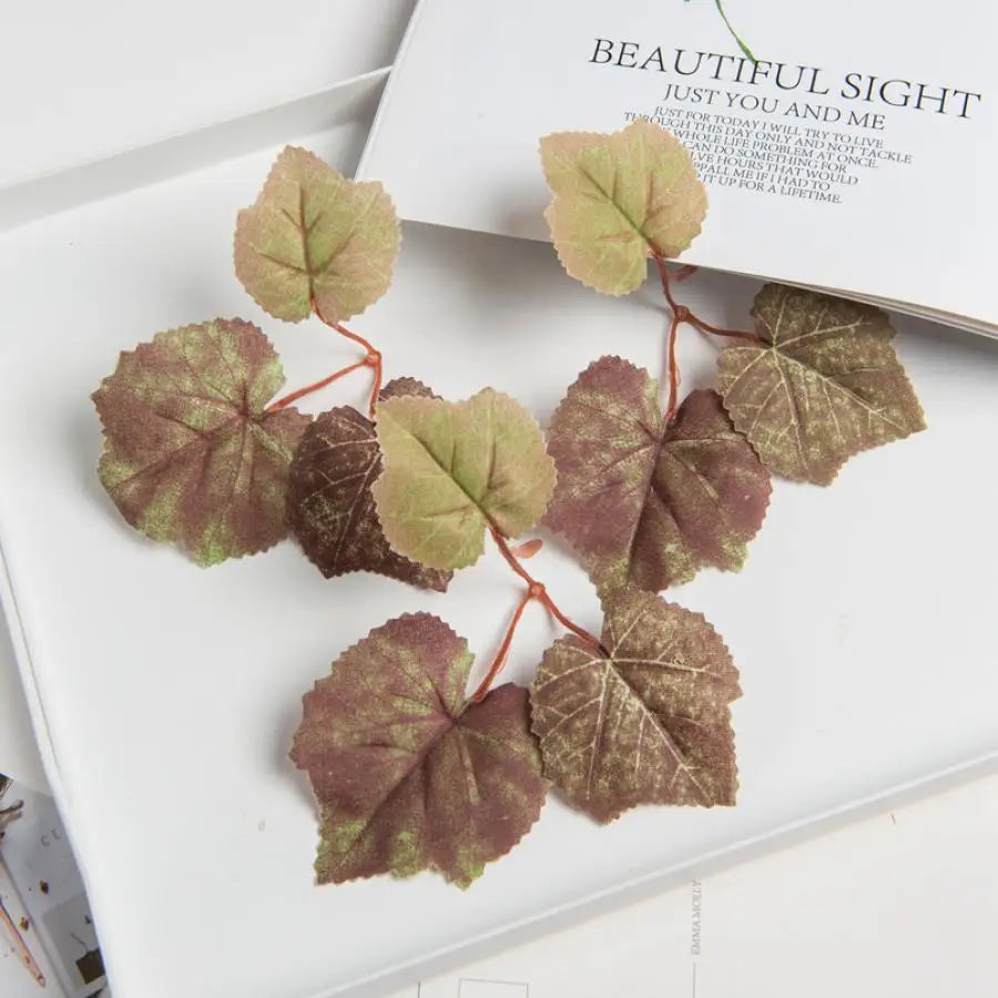 100 Pcs Silk Maple Leaves – Artificial Wedding & Home Décor Artificial Decorative Leaves Babs