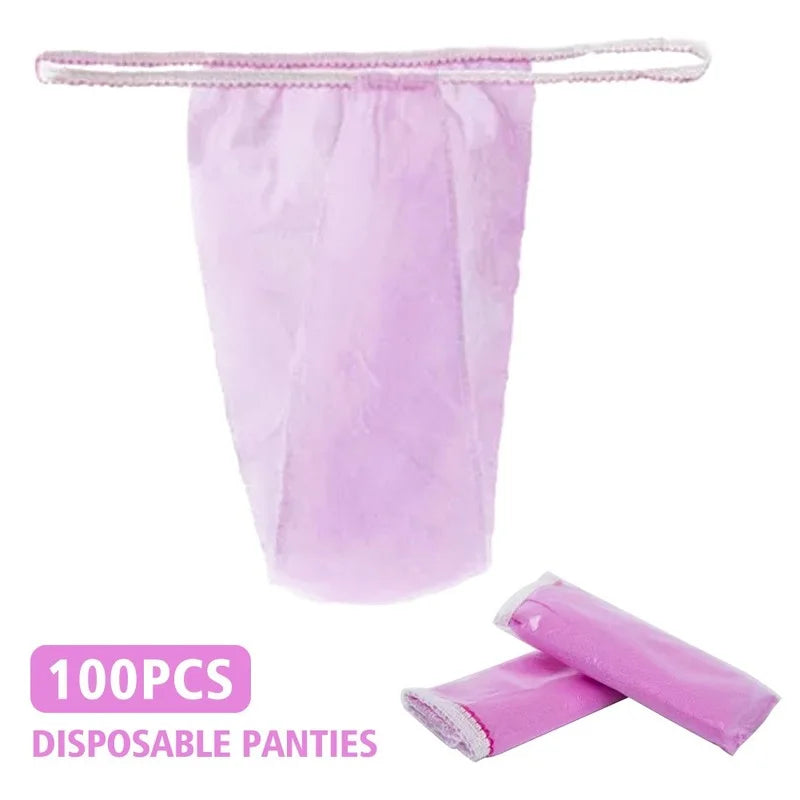 100Pcs Disposable Thong Panties – Spa, Salon & Tanning Use Disposable Thong Panties Babs