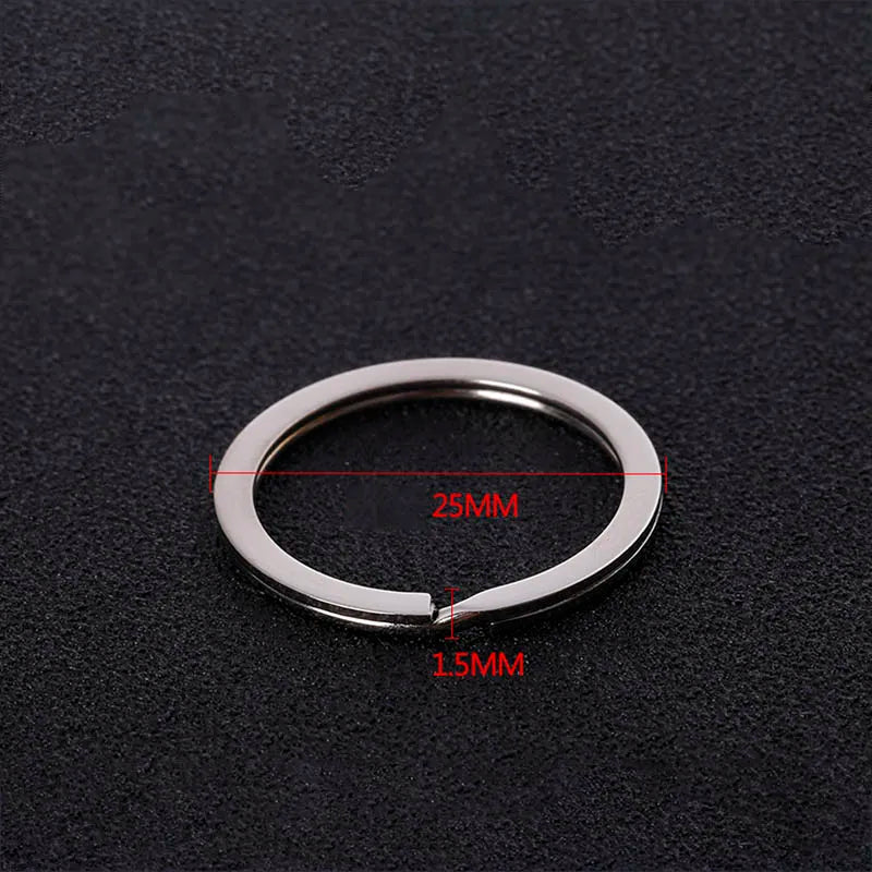 20pcs Split Key Rings 1.5x25mm – DIY Keychain Jewelry Connectors Key Ring Findings Babs