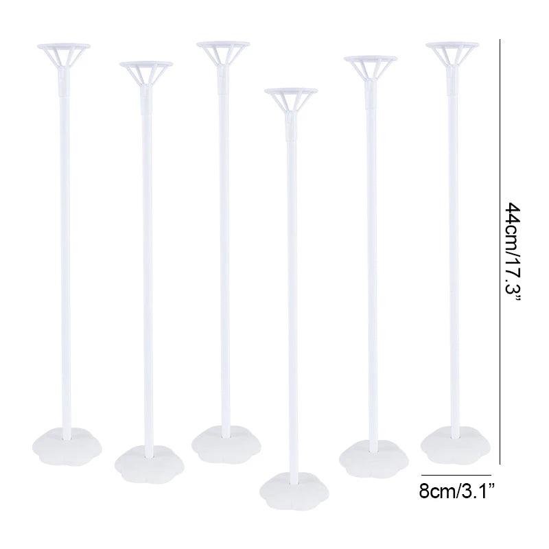 6-Piece Balloon Stand Base Column Holder for Parties Balloon Column Stand Babs
