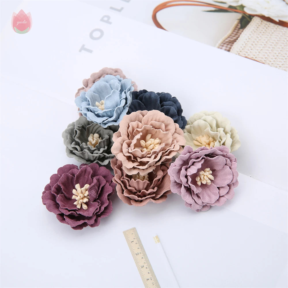 Silk Artificial Flower Heads 4cm | DIY Wedding & Home Decor Artificial Flower Heads Babs