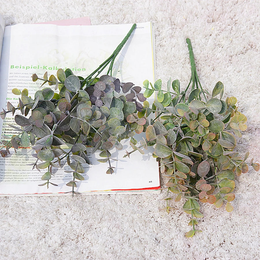 Faux Eucalyptus Branch – Artificial Green Leaves for Home Décor Artificial Plant Decor Babs