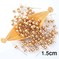 50/200Pcs Pearlescent Berry Stamens for Wedding & DIY Décor Artificial Flower Stamens Babs B-Gold 100pcs
