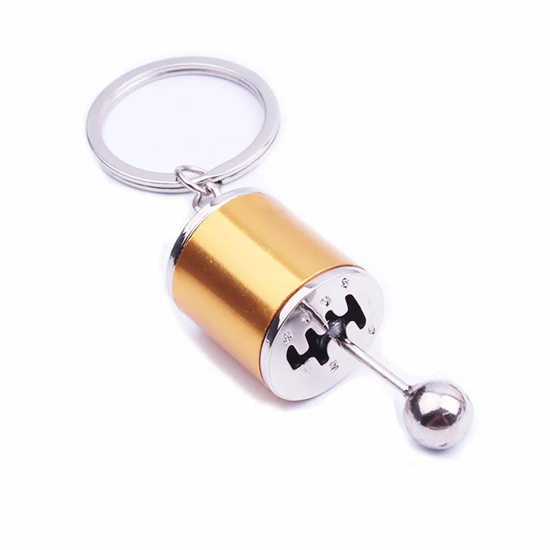 6-Speed Gear Shift Head Keychain – Metal Car Key Ring Car Gear Keychain Babs