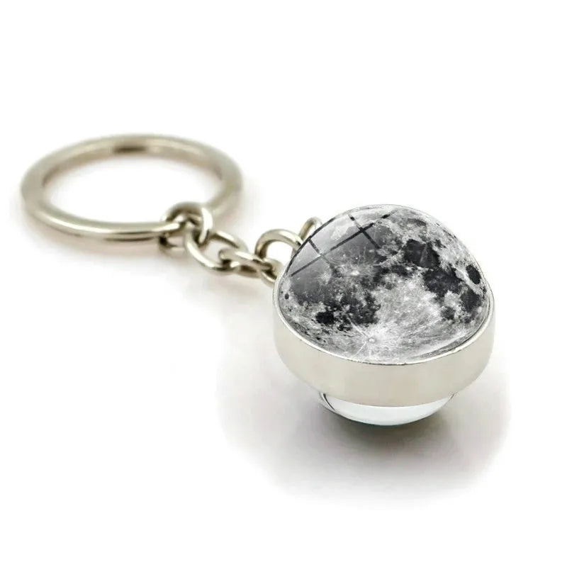 Solar System Planet Glass Ball Keychain – Galaxy Space Art Glass Ball Keychain Babs