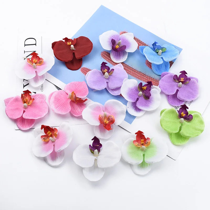 Silk Butterfly Orchid Artificial Flowers 20/50 Pcs – DIY & Wedding Artificial Silk Flowers Babs