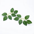 50Pcs Silk Rose Leaves Artificial Greenery for Wedding & Home Artificial Silk Leaves Babs 6 leaves
