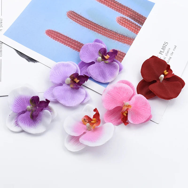 Silk Butterfly Orchid Artificial Flowers 20/50 Pcs – DIY & Wedding Artificial Silk Flowers Babs