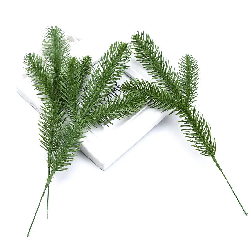 Artificial Green Leaf Branches Faux Plants Décor, 10/20 Pcs Artificial Plant Décor Babs