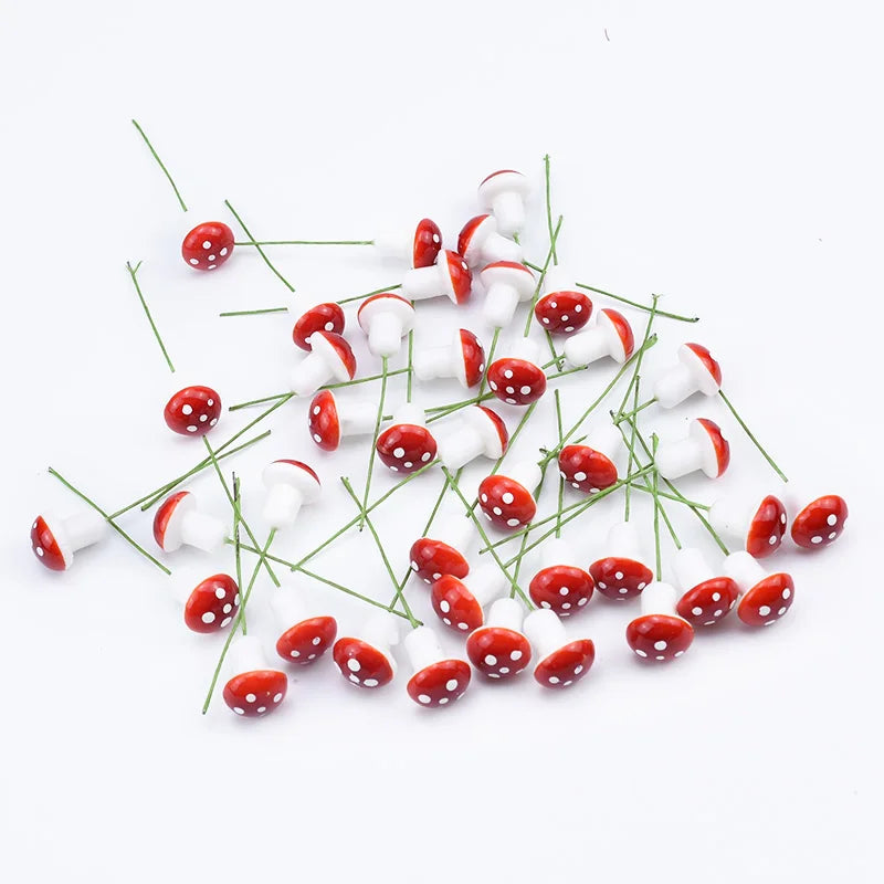 PE Foam Artificial Mushroom Decor – 10/20/50 Pcs for Crafts Artificial Craft Decor Babs