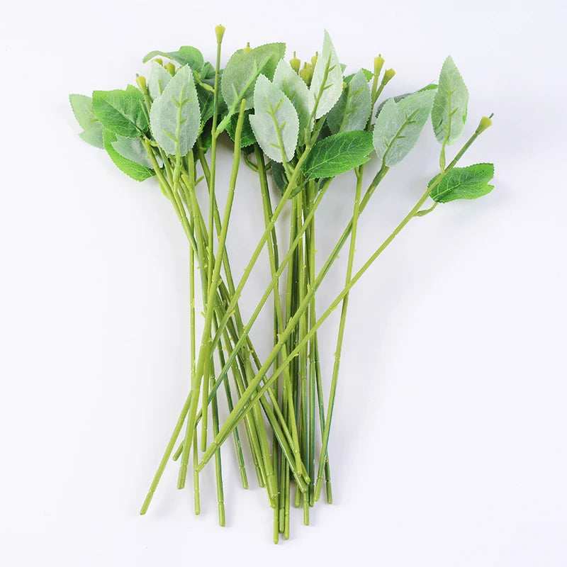 Artificial Rose Flower Stems & Wire Sticks for DIY Wedding Decor Artificial Flower Stems Babs