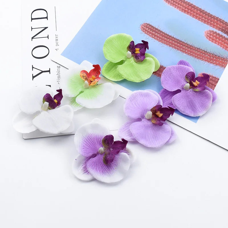 Silk Butterfly Orchid Artificial Flowers 20/50 Pcs – DIY & Wedding Artificial Silk Flowers Babs