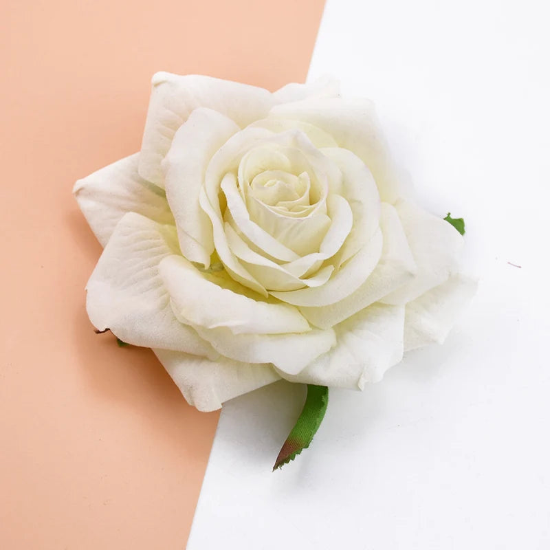 Velvet Artificial Rose Heads 5/50/100pcs – Wedding & Home Decor Artificial Flower Heads Babs 7 100pcs