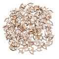 100pcs Wooden Christmas Ornaments DIY Snowflake Pendants Christmas Wood Ornaments Babs Style-F