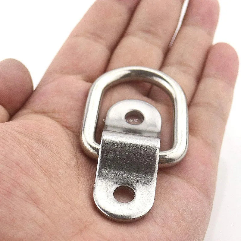 10-Pack D-Ring Tie Down Lashing Rings – Galvanized Steel, 6000 lb Cargo Lashing Ring Babs