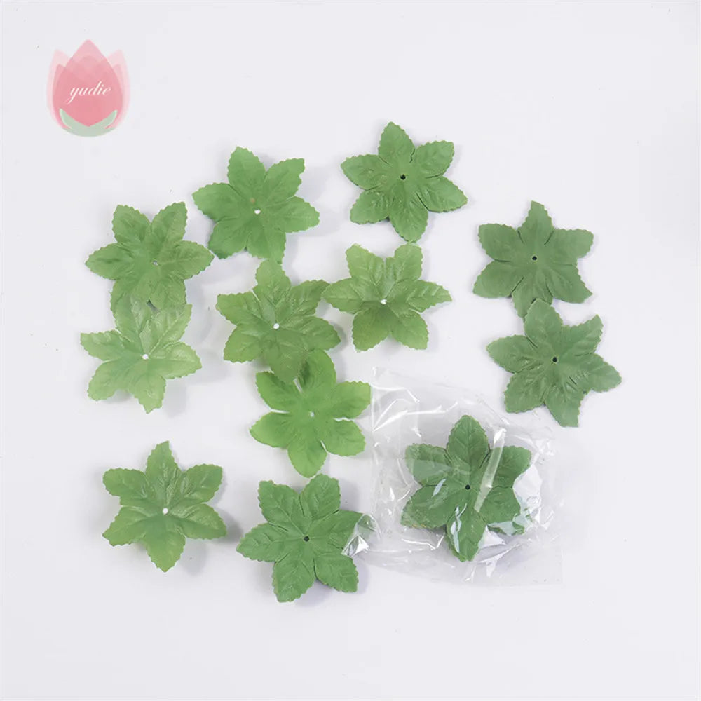 100Pcs Artificial Green Leaves – Wedding, Christmas & DIY Decor Artificial Leaves Babs