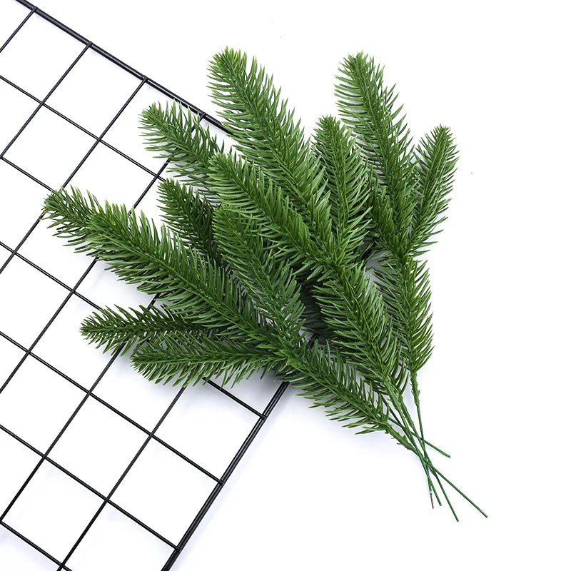 Artificial Green Leaf Branches Faux Plants Décor, 10/20 Pcs Artificial Plant Décor Babs