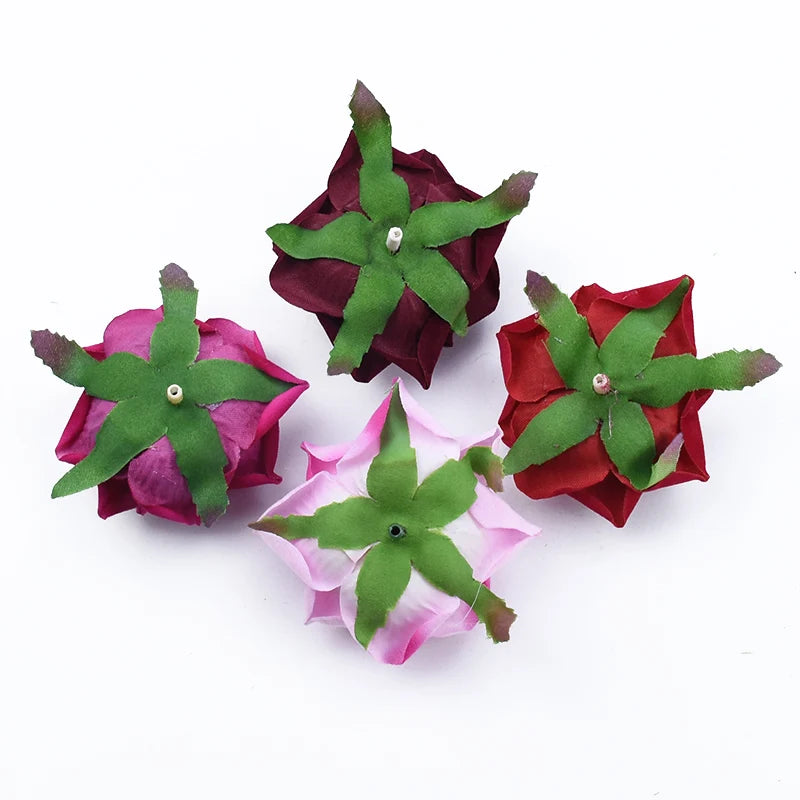 Silk Artificial Rose Flower Heads – Wedding & Home Décor 10/30 Pcs Artificial Flower Heads Babs