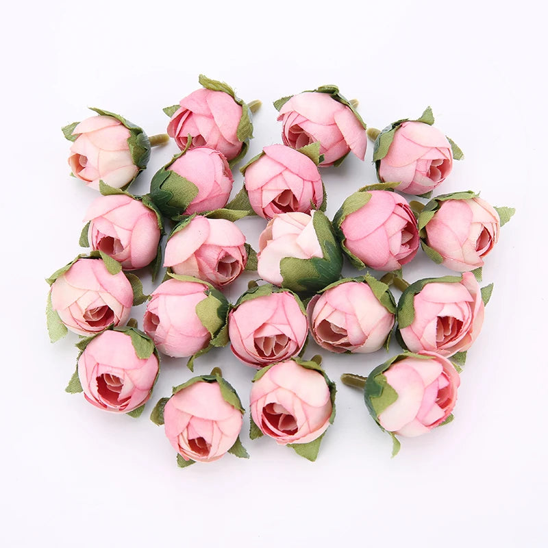 Silk Rose Artificial Flower Heads – Wedding & Home Décor (10/50 Pcs) Artificial Flower Heads Babs 6 20pcs