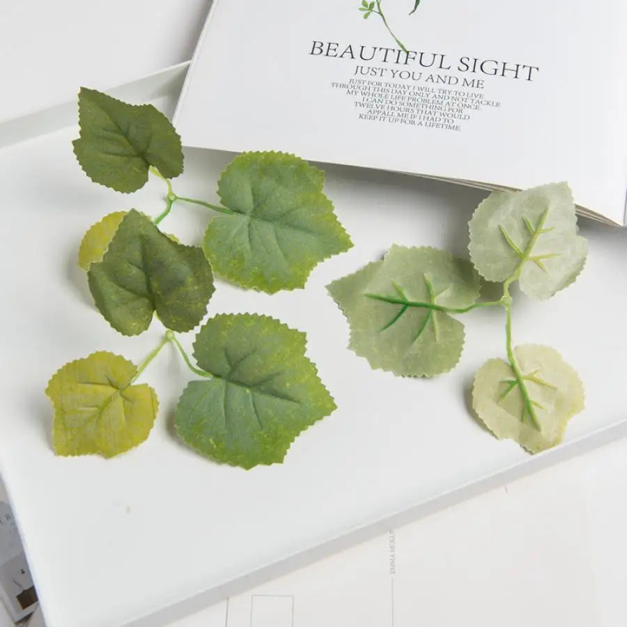 100 Pcs Silk Maple Leaves – Artificial Wedding & Home Décor Artificial Decorative Leaves Babs