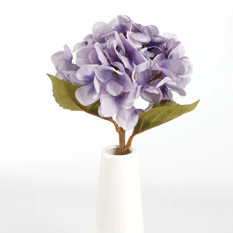 Vintage Silk Hydrangea Artificial Flowers for Home & Wedding Decor Artificial Silk Flowers Babs 7 1pieces