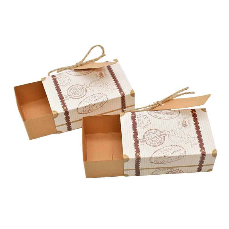 Suitcase Kraft Paper Gift Boxes – Party & Wedding Favors 10/20pc Party Gift Boxes Babs