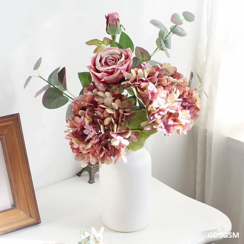 Silk Hydrangea Artificial Flowers – Wedding & Home Décor Artificial Silk Flowers Babs