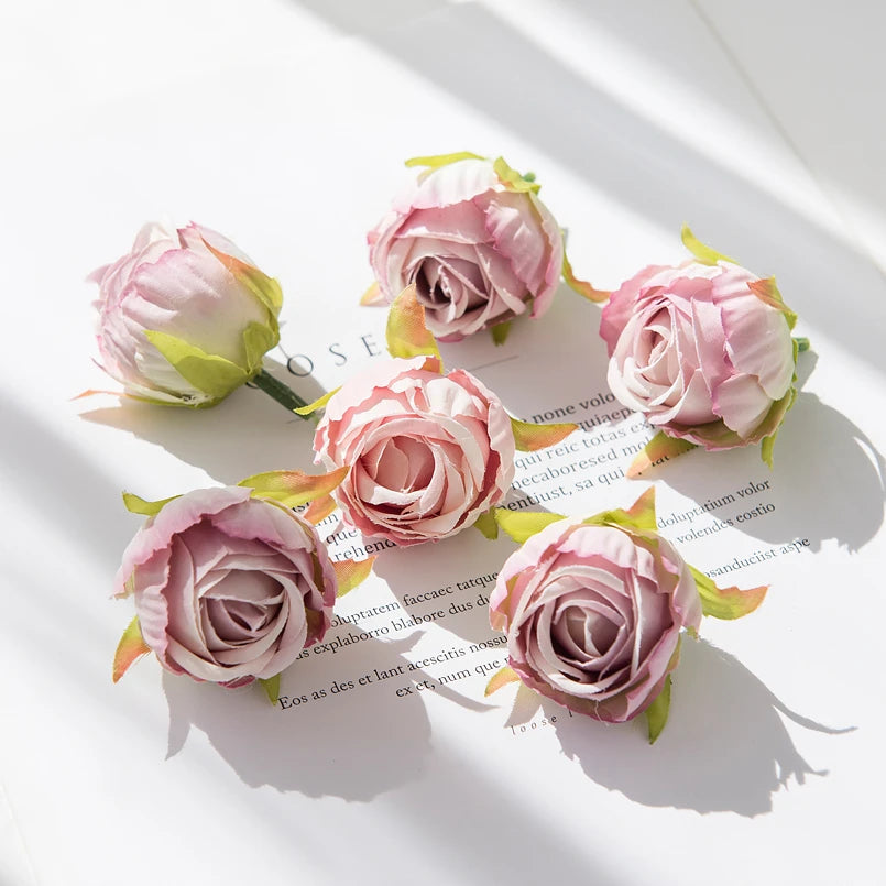 Silk Rose Tea Bud Artificial Flowers – Wedding & DIY Décor Artificial Silk Flowers Babs Light purple 30pieces