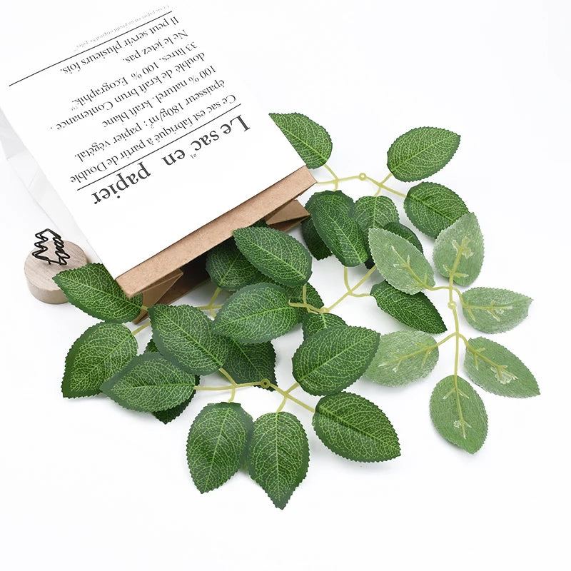 Artificial Silk Rose Leaves 40/80pcs – Wedding & Home Décor Artificial Silk Leaves Babs