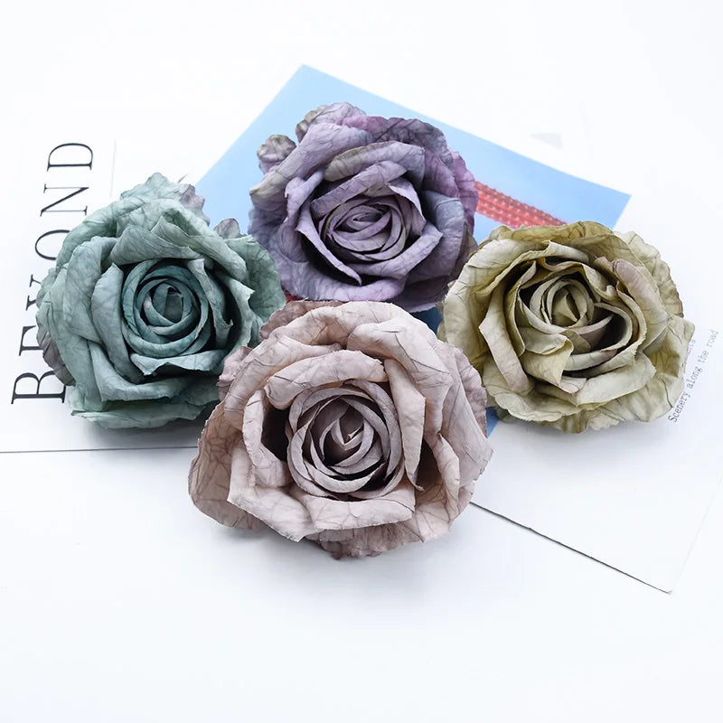Silk Rose Heads 5/10pcs – Wedding & Home Décor Flowers Artificial Silk Flowers Babs