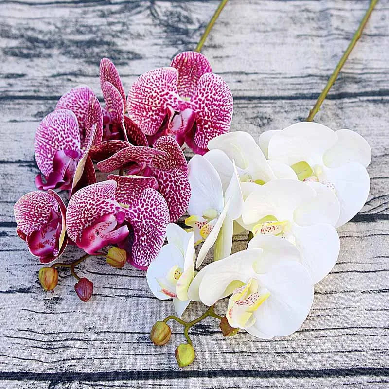 Artificial Butterfly Orchid Bundle 6 Heads – Home & Wedding Decor Artificial Flower Bundle Babs