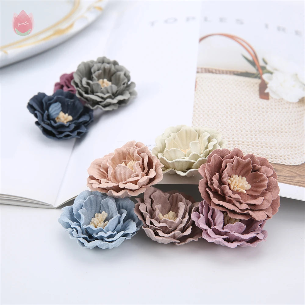 Silk Artificial Flower Heads 4cm | DIY Wedding & Home Decor Artificial Flower Heads Babs