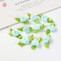 50Pcs Silk Bow-Knot Mini Artificial Rose Flower Heads 2cm Artificial Flower Heads Babs 10 100Pcs