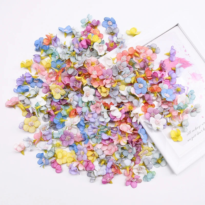 50Pcs 2cm Silk Daisy Flower Heads – Multicolor Artificial Flowers Artificial Silk Flowers Babs
