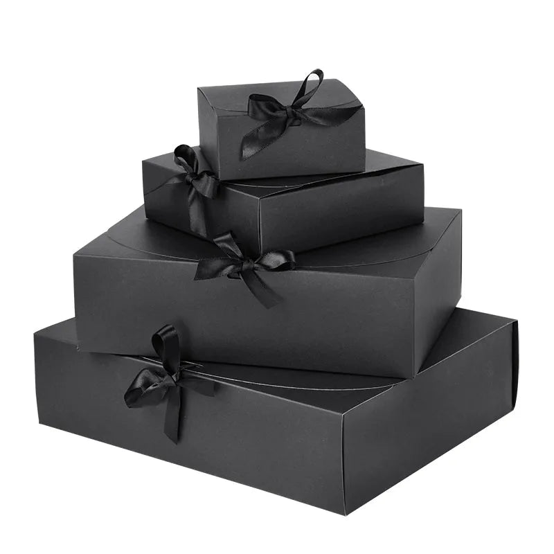 5-Pack Kraft Paper Gift Boxes – Wedding, Birthday & Holiday Gift Packaging Box Babs