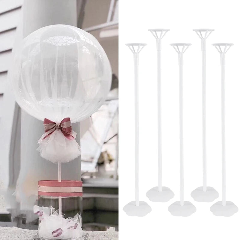 6-Piece Balloon Stand Base Column Holder for Parties Balloon Column Stand Babs