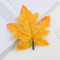 Artificial Silk Maple Leaves 10/20pcs – Autumn Wedding Décor Artificial Silk Leaves Babs Gold 20 pcs