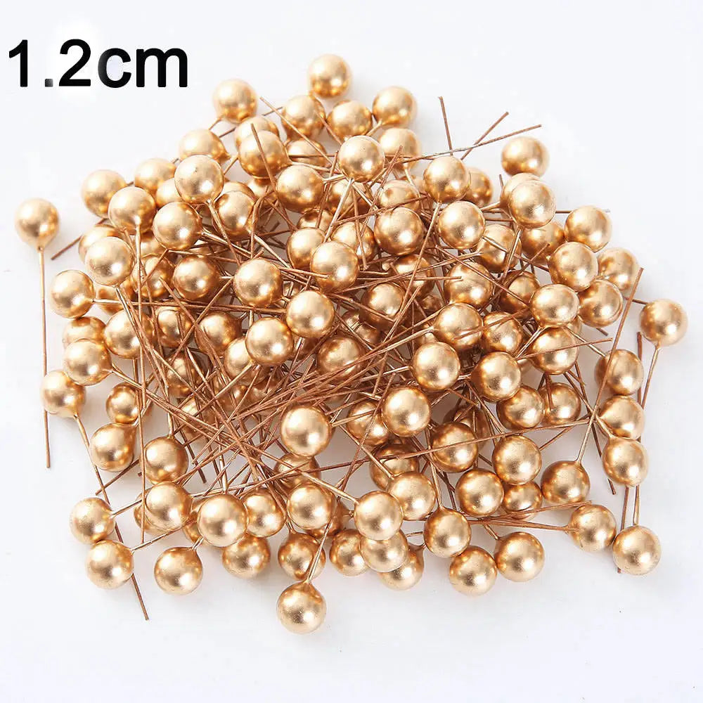 Artificial Pearl Berry Stamens for Wedding & DIY Décor | 50-200 Pcs Artificial Flower Stamens Babs